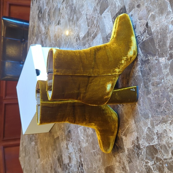 Sam Edelman Velvet Codie boots rust mustard - Picture 6 of 12